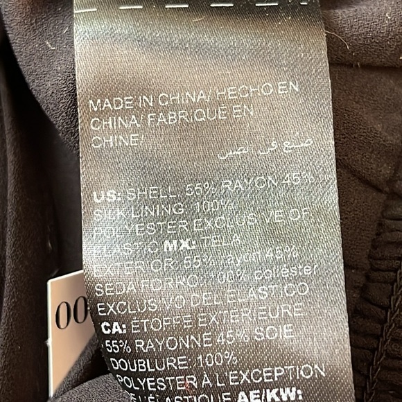 WHBM FLORAL BURNOUT DRAPED BACK BLOUSE - Picture 12 of 12